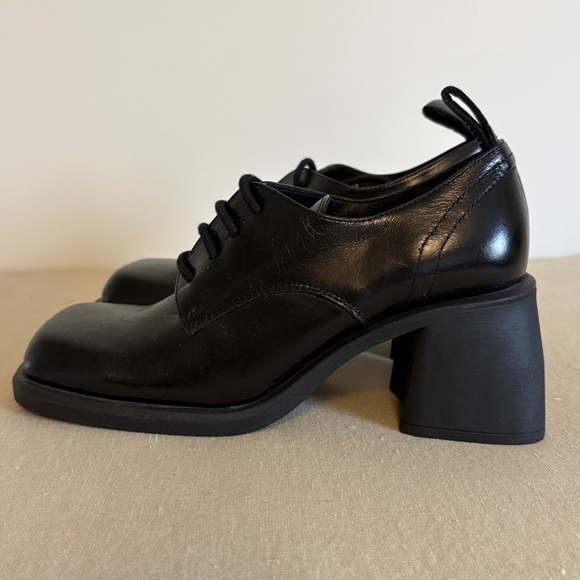 L'INTERVALLE Shoes - L’intervalle Classic Black Women's Heeled Oxford Shoes 37